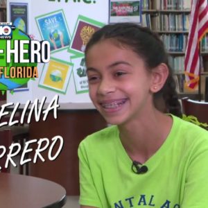 Eco-Hero Finalist Angelina Carrero inspires fellow students to help environment