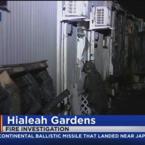 Five hurt in fire at mobile home park in Hialeah Gardens