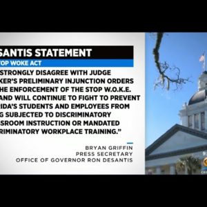 Gov. DeSantis Responds To Federal Judge Blocking "Stop Woke" Act