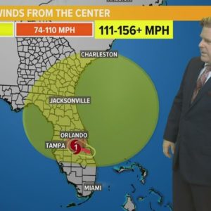 Hurricane Nicole brings 'massive' wind field