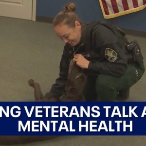 Florida detective, K9 companion get veterans to open up about mental health