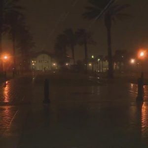 Jacksonville Beach already seeing ponding in streets as of 3 AM