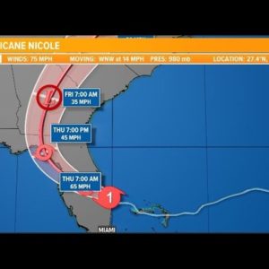 Live Coverage | Hurricane Nicole arrives in Florida