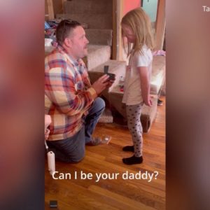 Man "proposes" to stepdaughter, asking to be her dad