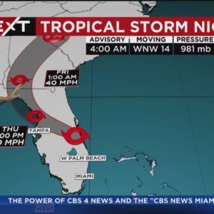 NEXT Weather: Tropical Storm Nicole 11/10/2022 4AM