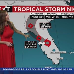 NEXT Weather: Tropical Storm Nicole 11/10/2022 7AM