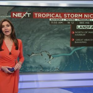 NEXT Weather: Tropical Storm Nicole made landfall in the Bahamas