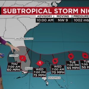 NEXT Weather: Nicole - Hurricane Watch for Broward, Tropical Storm Watch for Miami-Dade