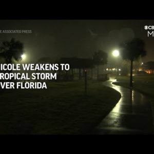 Hurricane Nicole Weakens To Tropical Storm After Causing Flooding Across Florida
