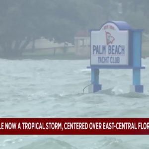 Parts of Palm Beach, Martin counties submerged from now-Tropical Storm Nicole