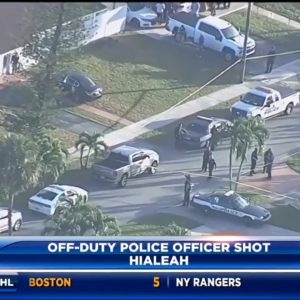 Off-duty Miami-Dade police officer shot in Hialeah