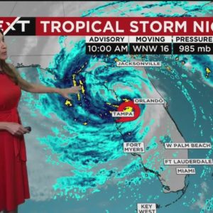 NEXT Weather - Tropical Storm Nicole + South Florida Forecast - Thursday Afternoon 11/10/22