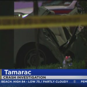 Police investigate Tamarac car crash