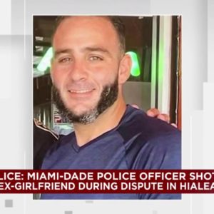 Miami-Dade police officer in critical condition after being shot by ex-girlfriend