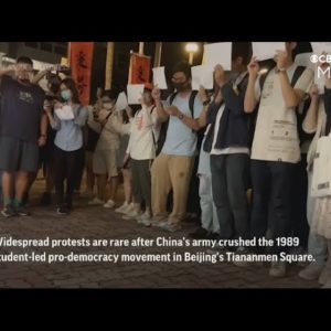 Protests Against China's COVID Policy Spread To Hong Kong