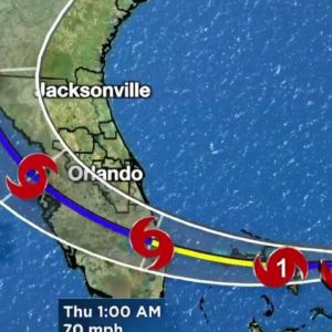 Tropical Storm Nicole nears hurricane strength as it approaches Florida