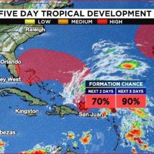 Tropics Watch: Development likely for area heading toward Florida’s east coast
