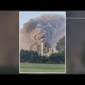 Explosion, massive fire Symrise plant in Glynn County, Ga., firefighter injured