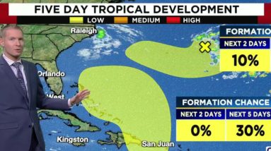 Slow subtropical or tropical development possible next week