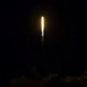SpaceX night launch lights up Florida sky