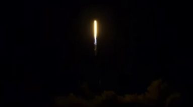SpaceX night launch lights up Florida sky