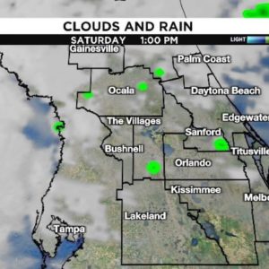 Staying unseasonably warm in Central Florida, even with extra clouds