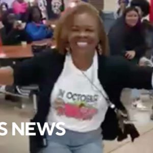 Students pretend to fight to surprise principal on her birthday
