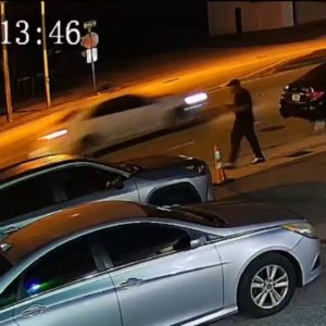 Surveillance video captures car involved in fatal hit-and-run