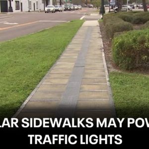 Tampa testing solar power sidewalks to power traffic lights