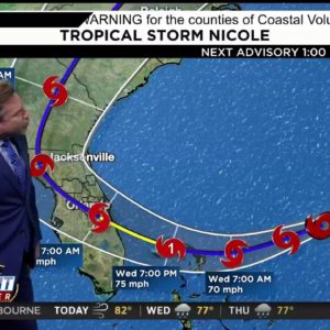 Tracking Nicole: Models & County-by-county impacts