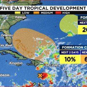 Tropical moisture could reach Central Florida by Election Day