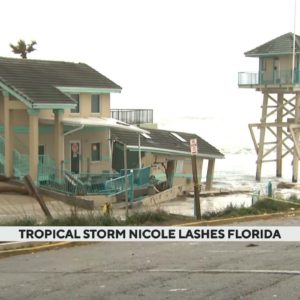 Tropical Storm Nicole lashes Florida