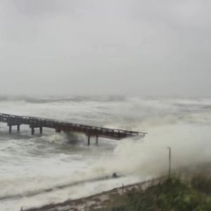 Tropical Storm Nicole live views around Florida