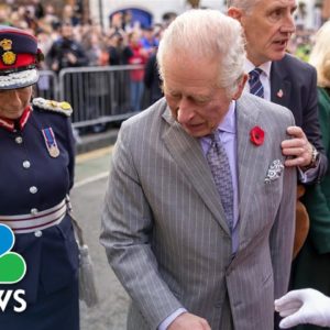 Video Shows Britain's King Charles III Dodging Eggs Thrown By Protester