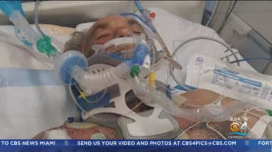 Wife of hit-and-run wheelchair victim says things are touch and go