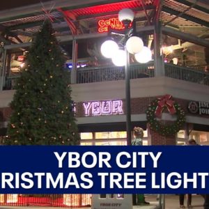 Ybor Christmas tree lighting