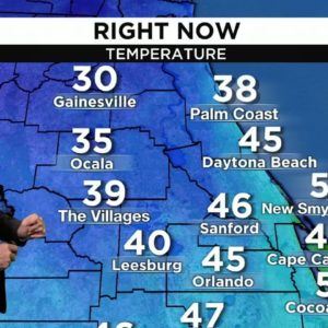 After a chilly start, Central Florida is warming up
