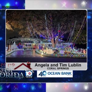 Angela and Tim Lublin go all out with their holiday lights!