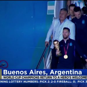 Argentina Welcomes Home World Cup Champs