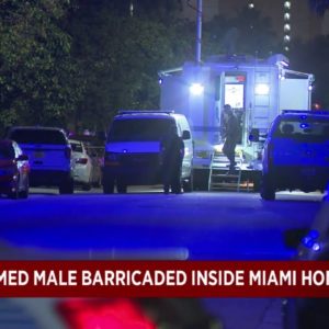 Armed man barricaded inside Miami home
