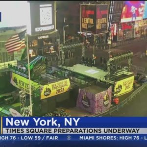 Big Apple readying for massive New Year's Eve party