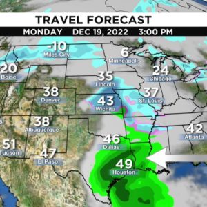Significant travel disruptions possible from major pre-Christmas winter storm