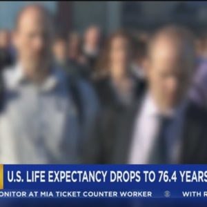 CDC reports US life expectancy drops to lowest level in 25 year
