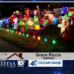 Check out the inflatables at Grace Riccio's home in Tamarac!