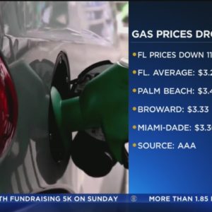 Florida gas prices continue to inch lower