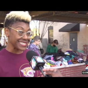 Hundreds in need receive warm-weather gear