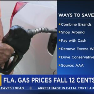 Florida gas prices continue to inch lower, drop 12 cents a gallon last week