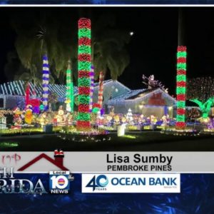 Lisa Sumby, of Pembroke Pines, goes all out with her holiday display!
