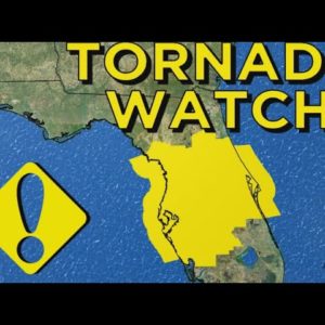 LIVE WEATHER | TORNADO WATCH in Florida as strong storms move through