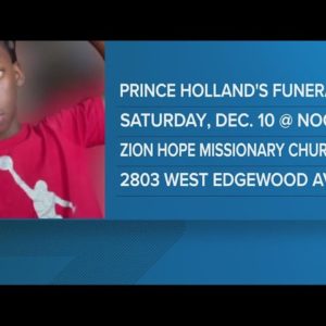 Loved ones will honor Prince Holland's life on Saturday